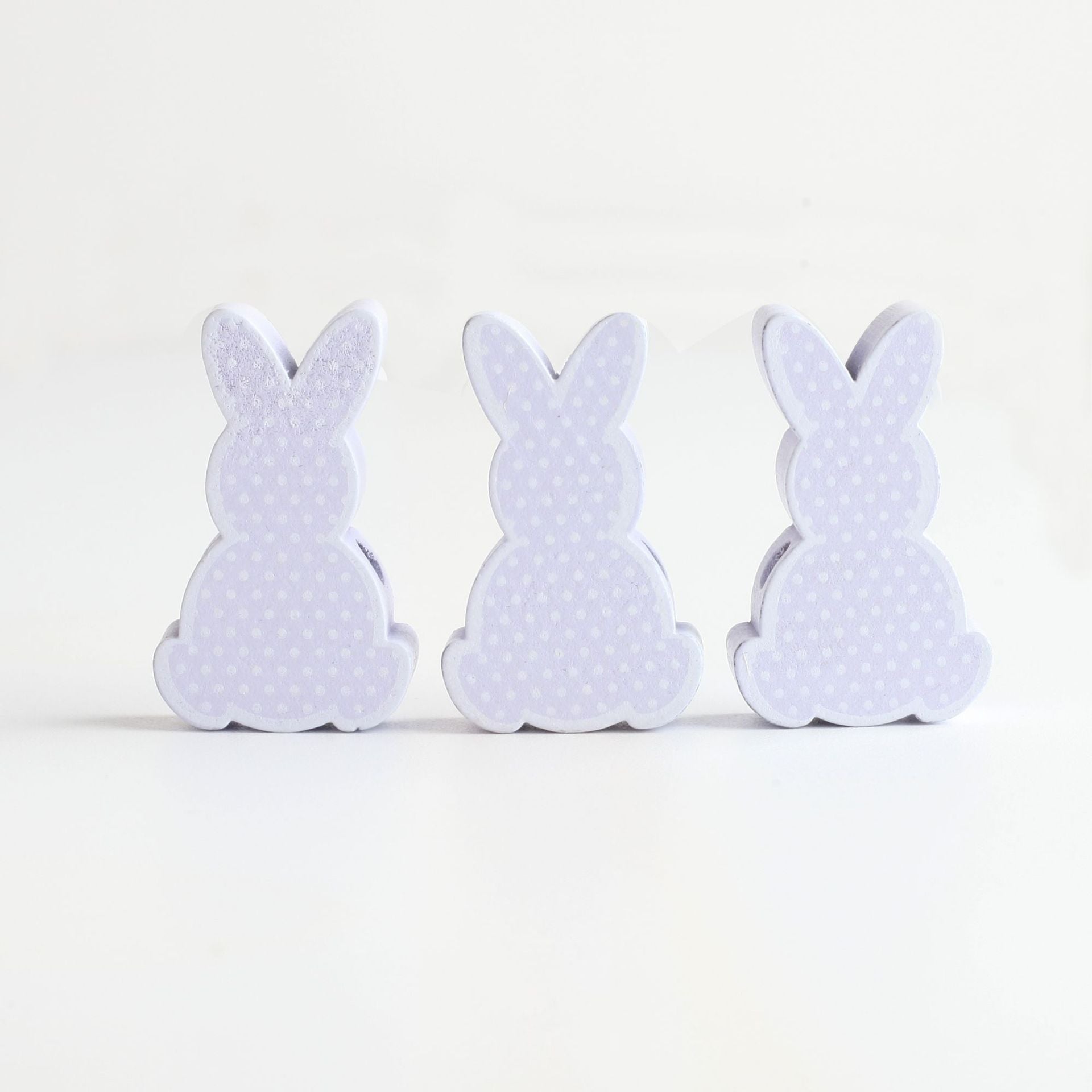 Wholesale 10PCS Easter Bunny 3*2*0.8CM Wooden Beads